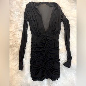Fashion nova black mini dress